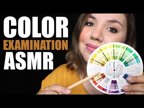 ASMR COLOR Chart Examination | Personal Attention, Face Touching