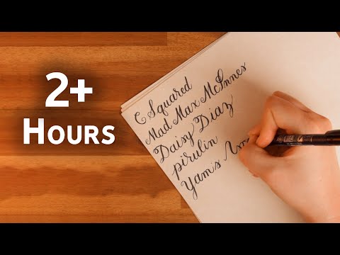 ASMR Writing Your Names (2+ Hours)
