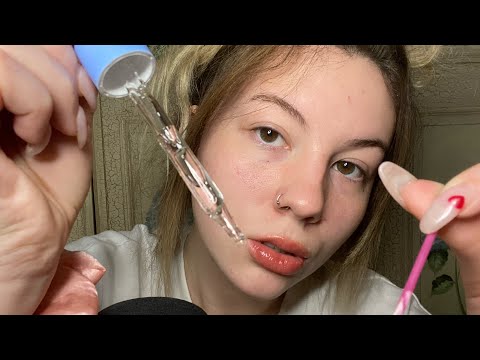 ASMR Fast And Aggressive BFF Does Your Skin Care 💖 (random, chaotic)