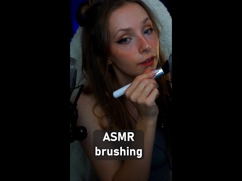 ASMR brushing ❤️ #shorts #asmr
