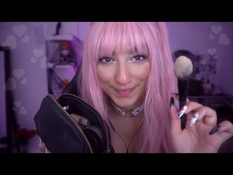 ASMR | E-Girl Does Your Makeup Roleplay (Personal Attention + Soft Spoken)