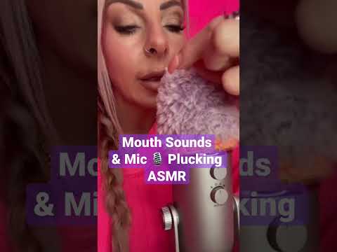 ASMR MOUTH SOUNDS & Fluffy Mic Plucking