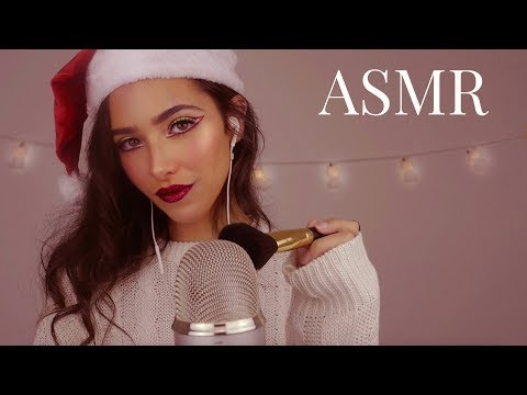 ASMR Let Me Make You Sleepy 2: Mic Brushing & Soft Singing (Christmas Edition)