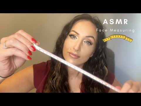 ASMR Face Measuring Gentle Whispering & Soft Spoken with close up Whispers