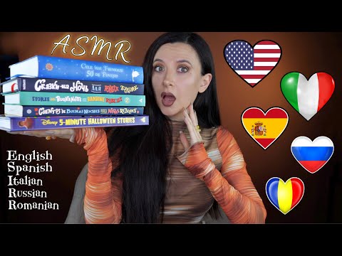 Reading in 5 languages *ASMR