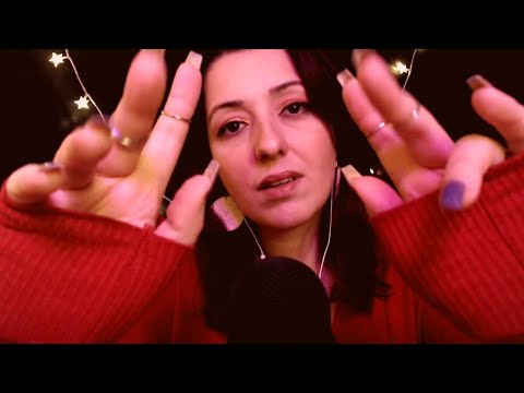 ASMR Türkçe/AĞIZ SESLERİ (Hassas-Yumuşak) + EL HAREKETLERİ/Yüzüne Dokunuyorum/Sensitive MOUTH SOUNDS