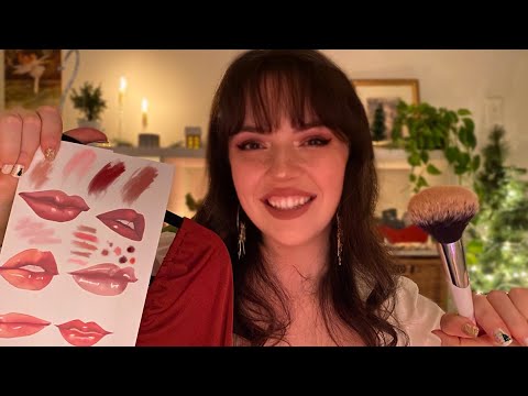 ASMR Getting You Ready for a Party! (makeup, outfit, styling, pampering)