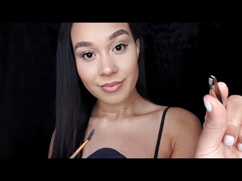 ASMR Doing Your Eyebrows ⭐ Personal Attention (Brushing,Trimming,Plucking)