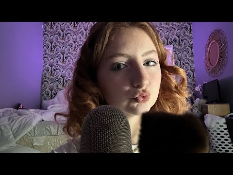 ASMR| upclose and personal triggers!! ( mic brushing and breathing sounds)