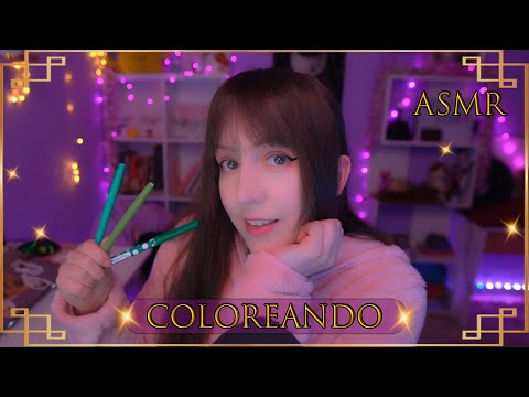 ⭐ASMR Pintando con Marcadores [Sub] Sonidos de Lluvia para Relajarse