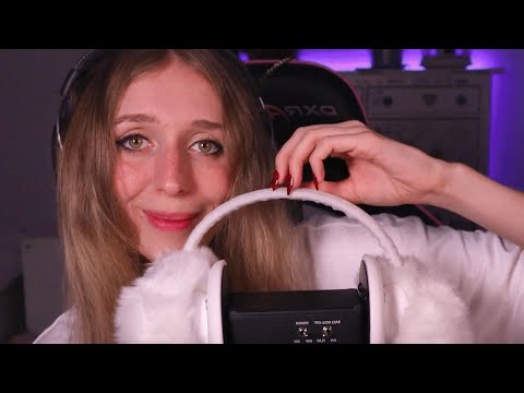 ASMR-  3Dio Tapping and Scratching Your Fluffy Ears ♡