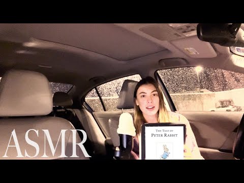 ASMR | Reading You "The Tale of Peter Rabbit" In my Car in the Rain | Whisper AND Soft-Spoken