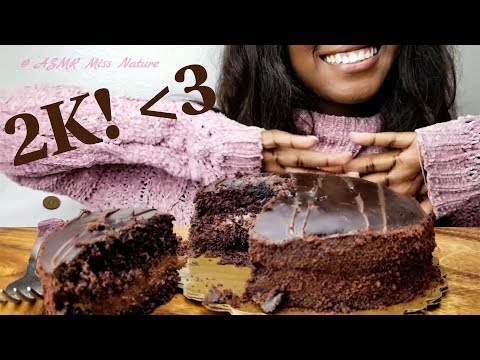 ASMR Dessert: Chocolate Midnight Cake 쇼 케이크 먹기\MUKBANG/ Thank you for 2K!