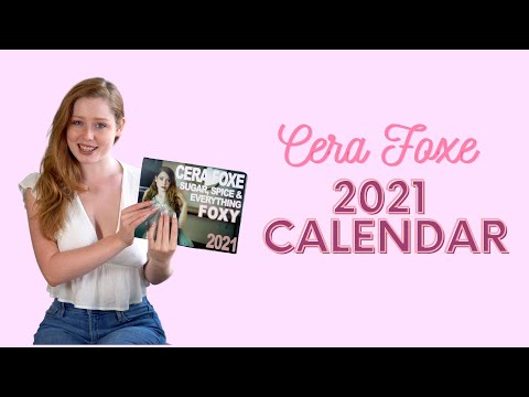 Cera Foxe 2021 Calendar Pre-Order Special