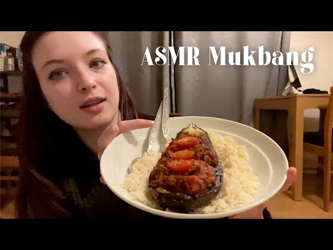 ASMR Mukbang eating homemade food 🍚 whisper ramble