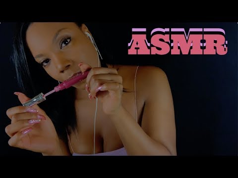 ASMR Lipgloss and Up Close Kisses | Relaxing Personal Attention 💋