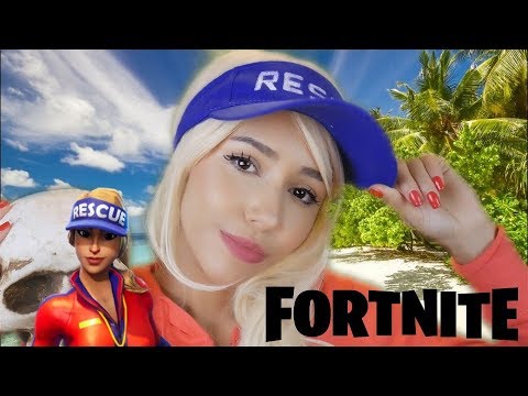 ASMR Sunstrider Fortnite Cosplay - Bandaging you From a Shark Attack (whispers and soft spoken)
