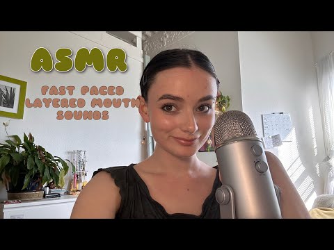 ASMR fast paced layered mouth sounds😙❤️