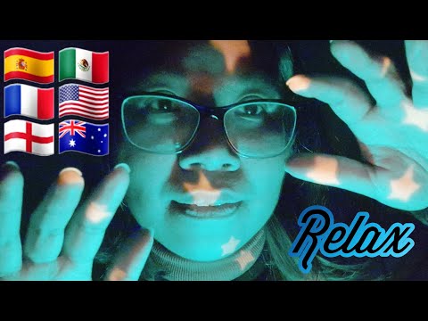 ASMR JUST RELAX & CALM DOWN IN DIFFERENT LANGUAGES (Camera Tapping, Mouth Sounds) ⭐ 🇬🇧🇫🇷🇪🇸 [Lofi]