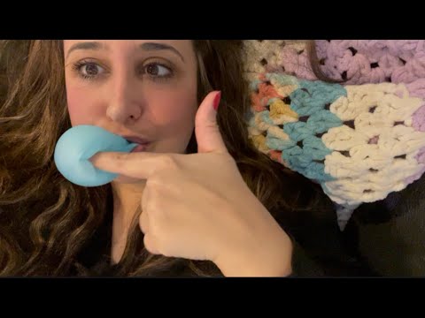 Cuddly and Snuggly/ ASMR GUM/ Inaudible Whispers Up Close and Deep in your Ears (LoFi)
