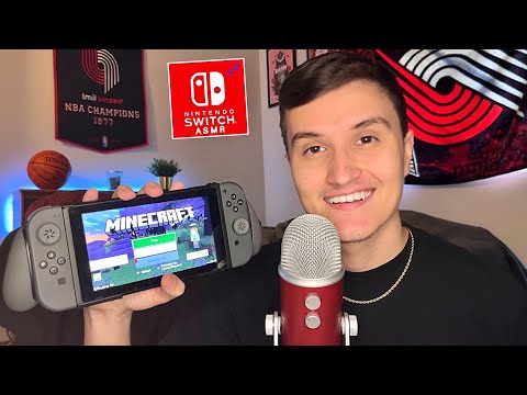 ASMR | Let’s Play The Nintendo Switch 🎮 (Minecraft Gameplay) + more