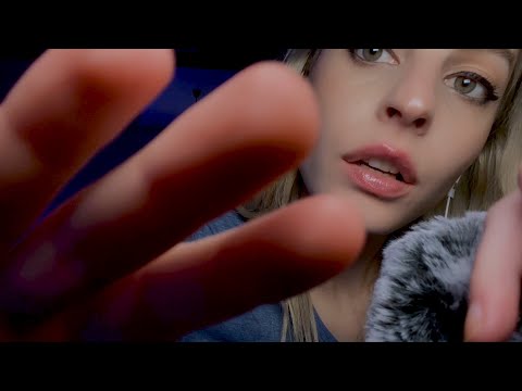 ASMR Slow Up Close Face Touching + Trigger words (custom video for Anonymus)