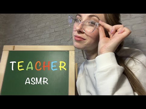 Teacher Role Play 👩‍🏫📝 Writing Sounds 😴 ASMR