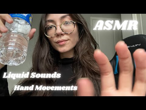 ASMR fast & aggressive liquid sounds / handmovements