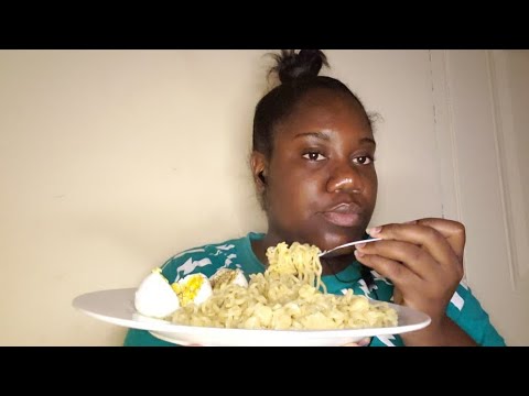 spicy noodles and eggs mukbang asmr so yummy and delicious 😋