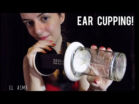 ★ASMR italiano★ EAR CUPPING CON BICCHIERI! Rilassante😍! (sussurri,soffi)💕