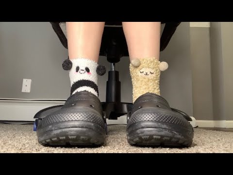 ASMR Shoeplay In Crocs With Mismatched Socks | Custom Video