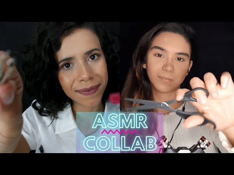 [ASMR Collab] - Roleplay Salão de Beleza - Sobrancelha & Corte de Cabelo feat. Bella Barpp ASMR
