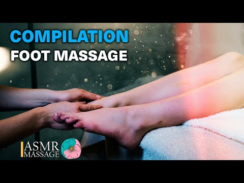 ASMR Foot, feet, legs deep tissue massage