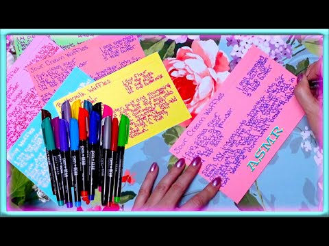 ASMR | Writing Sounds and Marker Sounds | No Talking
