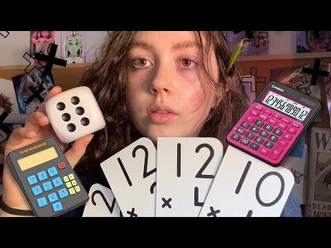 ASMR | Math Games and Solving Math Problems ( personal attention, counting you 2 sleep + )