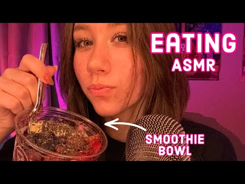 ASMR | eating! (smoothie bowl) so tingly ❤️