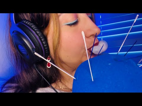 Brain Melting ✨ ASMR Gum Chewing while sticking needles in your brain and plucking them out ✨