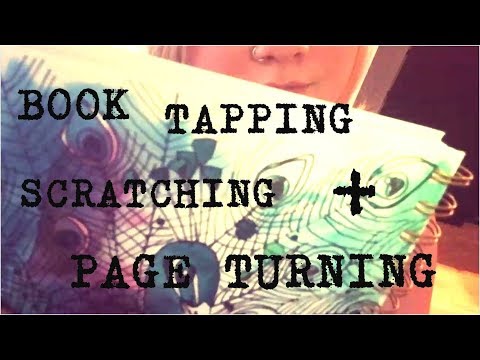 ASMR Book Tapping Scratching + Page Turning [No Talking]