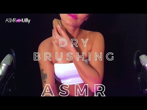 ASMR | Dry Brushing ASMR | Body Brushing | Skin Sounds (No Talking)