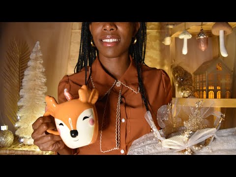 ASMR Winter Princess House_ Cosy Pampering, Chocolate, Hair play, personal attention, Massage