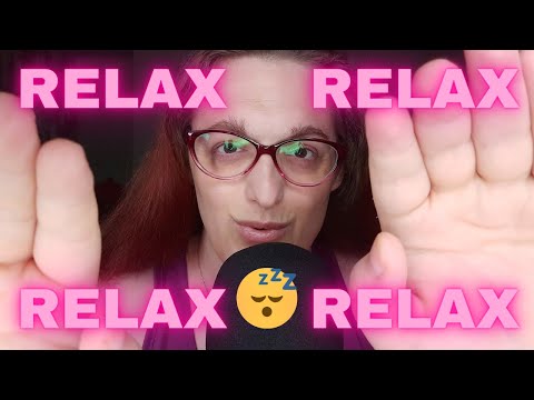 ASMR Saying 'Relax' with Plucking (Hand Movements & Personal Attention).