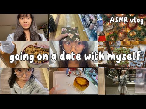 ASMR vlog !! going on a date with myself♡(clicky whispered voiceover)