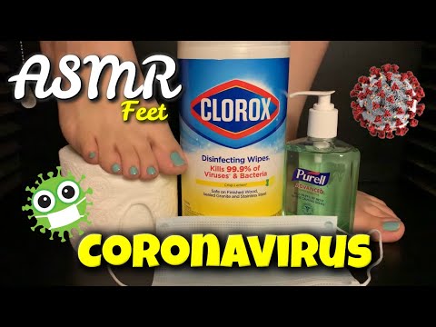 CORONAVIRUS SAEFTY [ASMR] (No Talking) STAY SAFE AND STAY HOME 바이러스 | ASMR FEET