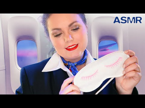 ASMR Kurz der Realität entfliehen ✈️  First Class Flug ins Paradies (Flight Attendant Roleplay)