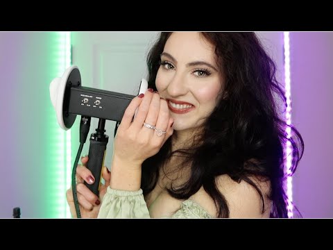 ASMR New 3dio Mic Test - Whispering, Mouth Sounds, Tapping, Scratching