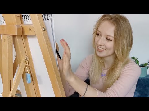 [ASMR] Drawing a portrait of you ✏️ ~ sketching, rambling