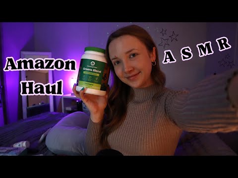 ASMR | RECENT AMAZON HAUL ✨whisper, foam mic scratches, tapping, tongue clicks✨
