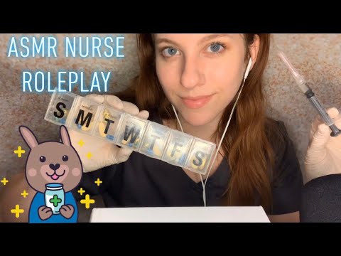 ASMR | Nurse Roleplay 👩🏼‍⚕️ | mask, latex gloves, whisper, tapping