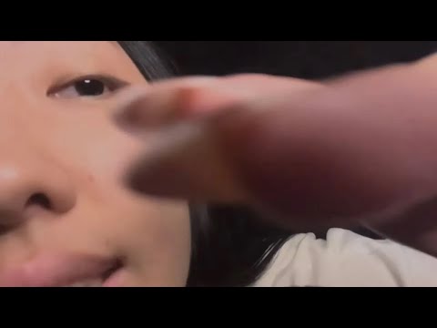 ASMR Spit Painting You 🎨😋 (up close, mouth sounds, inaudible whispering)