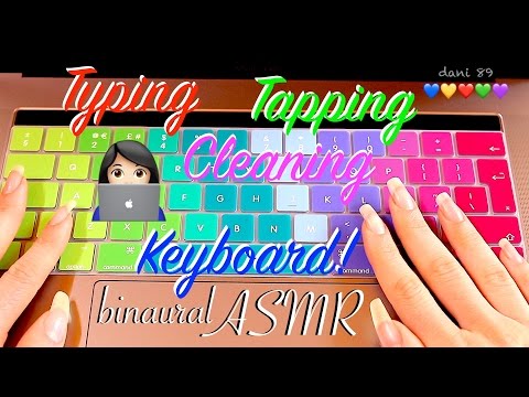 👩🏻‍💻 new ASMR! 🎧 TAPPING on keyboard ✶ TYPING with natural nails on PC 👩🏻‍💻 ↬TRIGGERS for relaxing↫
